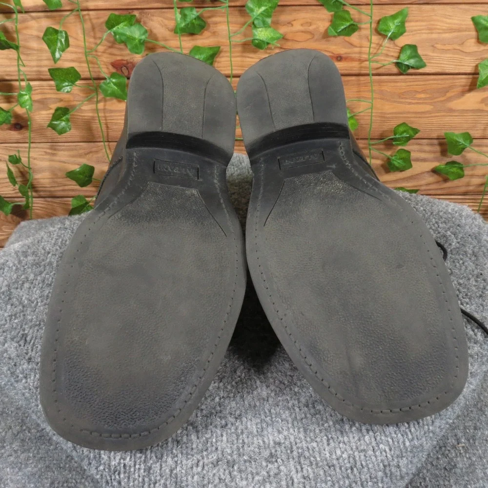 Alfani Domingo Mens Size 12‎ Black Leather Lace Up Chukka Dress Ankle Shoes